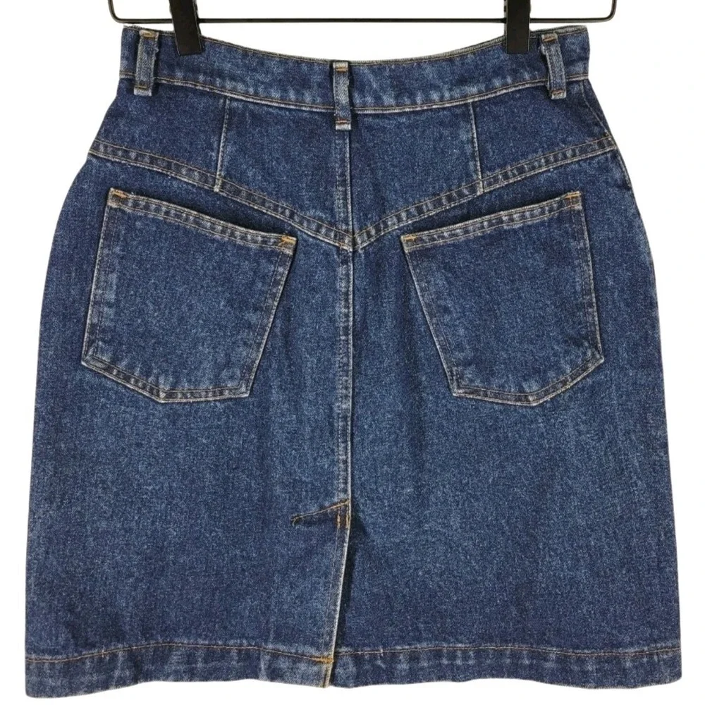 VTG Gap Denim Skirt Juniors 9/10 High Rise‎ Medium Wash 90s Y2K Retro Cotton USA